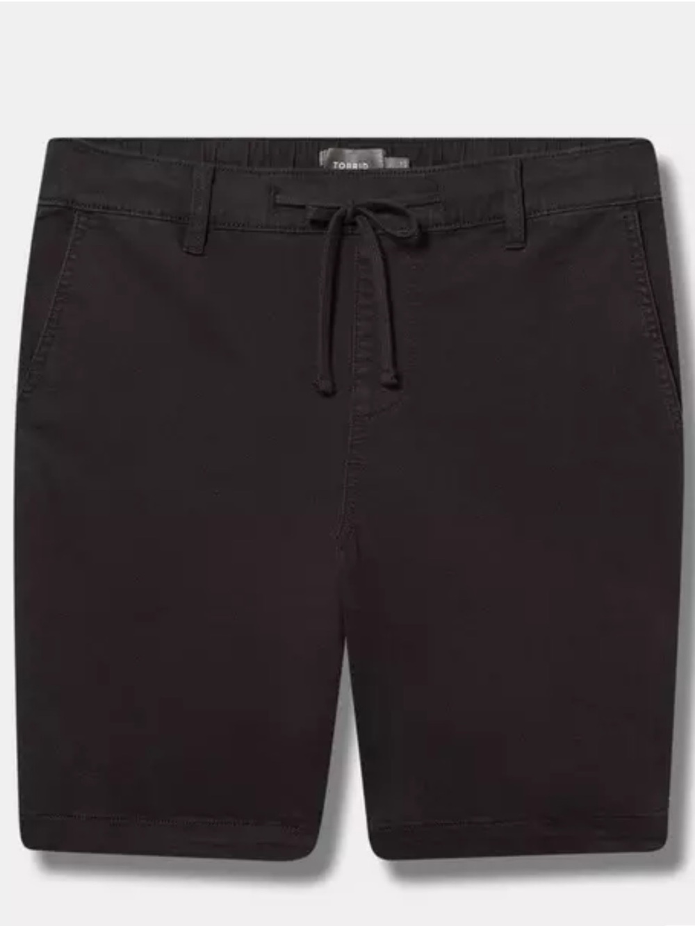 torrid Black Mid-Rise Bermuda Drawstring Shorts